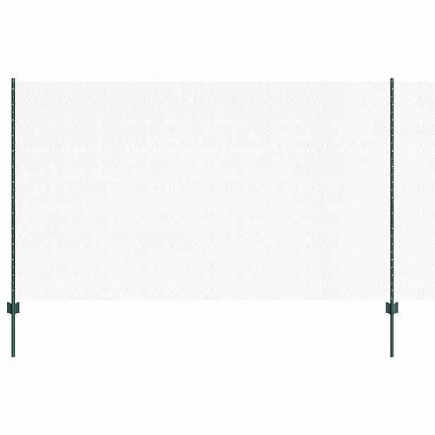 vidaXL Hexagonální plot s podpěrou 10 x 1,4 m Ocel potažená PVC Zelená