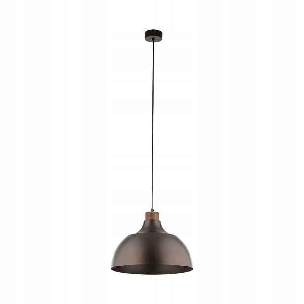 Závěsná Lampa Cap Brown Ve Stylu Rustikální Ocelové Hnědé Stínidlo Tk Lighting