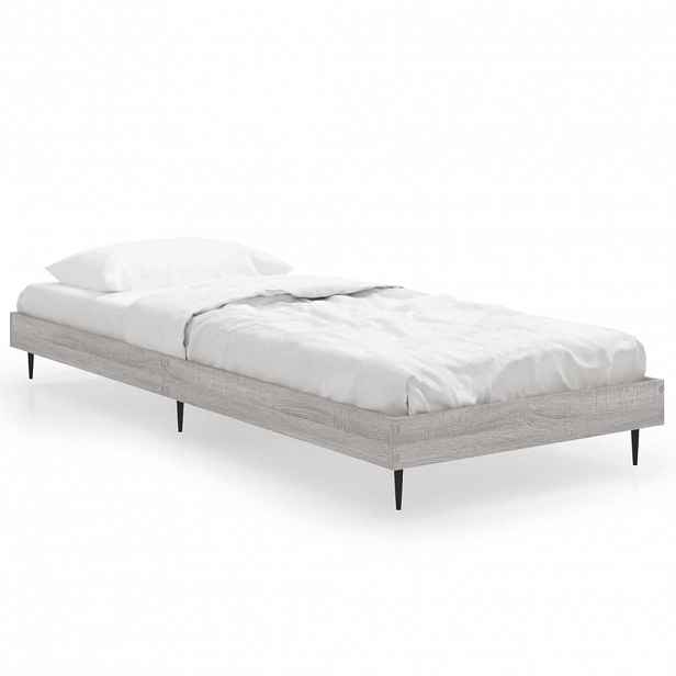 vidaXL Rám postele šedý sonoma 75 x 190 cm kompozitní dřevo