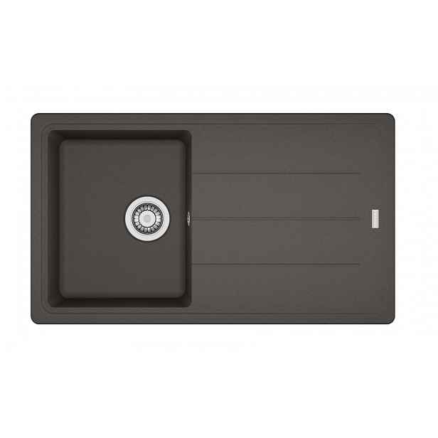 Franke Basis - Fragranitový dřez BFG 611-86, 86x50 cm, šedá břidlice 114.0713.946