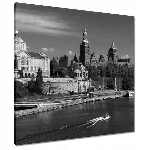 Obrazy 80x80 Černobílé Štětín