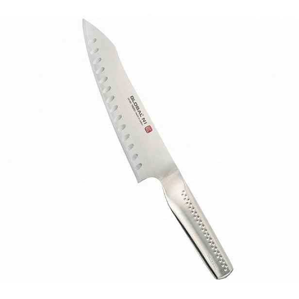 Orientální nůž 20 cm s drážkami Global