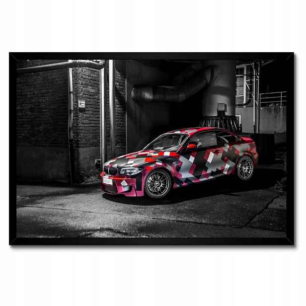 Plakáty v rámu 60x40 Červené Bmw