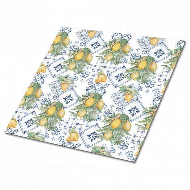 TULUP SAMOLEPICÍ OBKLADY NA STĚNU 9 ks 30x30 cm Citrony