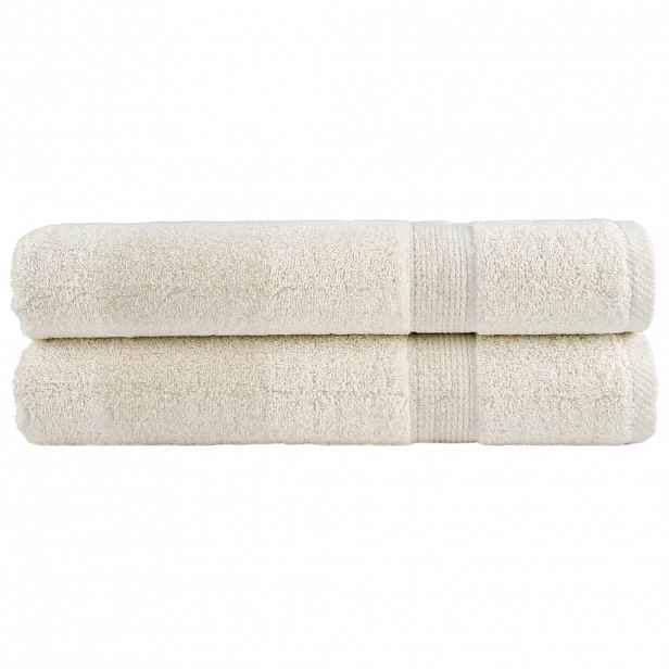 vidaXL Premium ručníky SOLUND 2 ks krémové 80 x 200 cm 600 g/m²