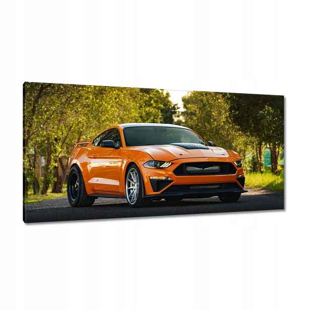 Obrazy 115x55 Oranžové auto