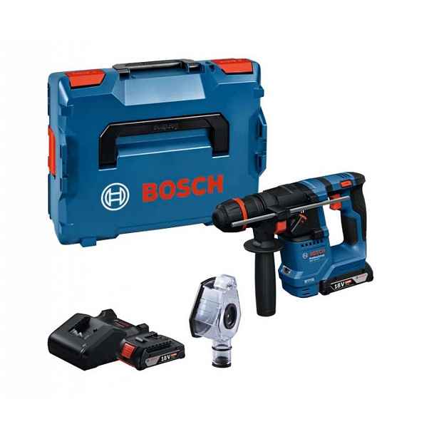 Bosch - 18V AKU vrtací kladivo GBH 18V-18 X, 2x aku 2,0 Ah Li-Ion, nabíječka 0611927101