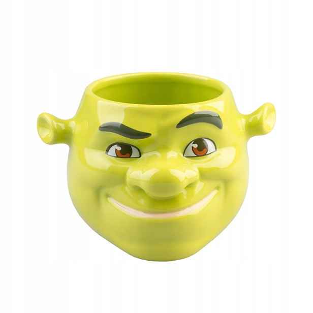 Miska na svačinu Shrek Ručně malovaná Zelená miska Dolomit 18 cm 1 L