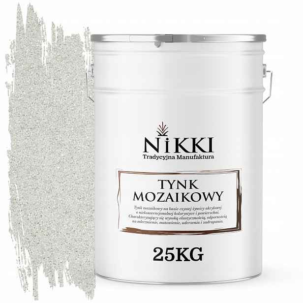 Mozaiková Pryskyřičná Omítka 25 Kg Vnitřní Vnější Barva Bílá M01 Ozdobná