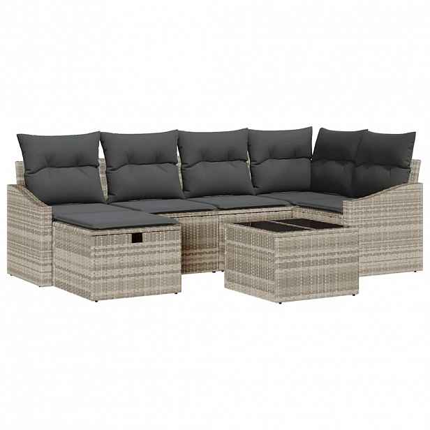 vidaXL Set pohovek 6 ks polyratan