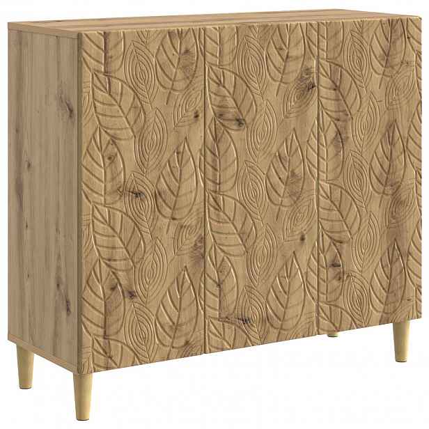 vidaXL Servírovací skříň Dub artisan 89 x 34,5 x 80 cm