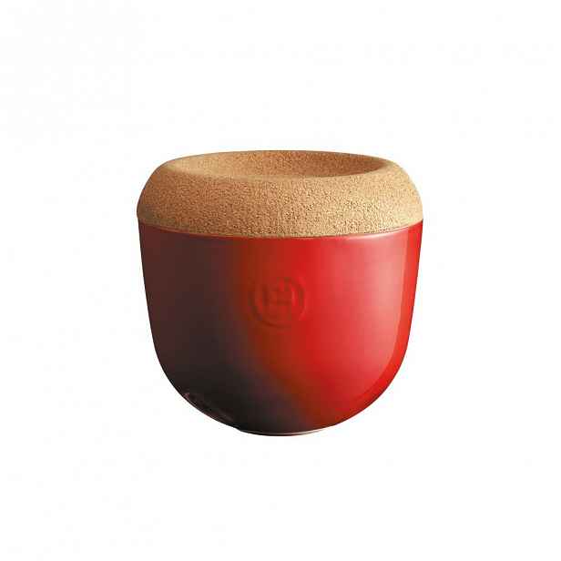 Emile Henry miska na uskladnění česneku, 1l, granátová