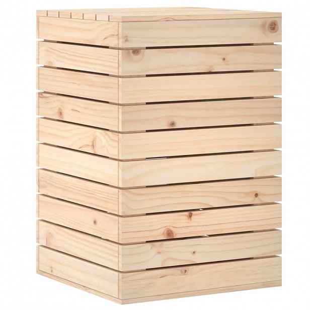 vidaXL Koš na prádlo 44 x 44 x 66 cm masivní borové dřevo