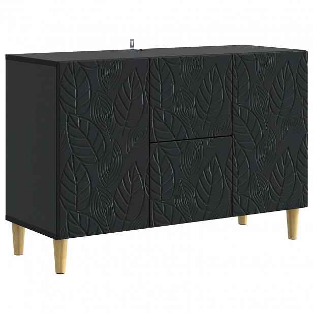 vidaXL Servírovací skříň Černá 89 x 34,5 x 60 cm Kompozitní dřevo