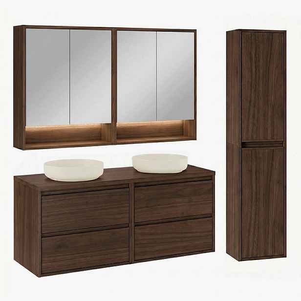 Petits-meubles KOUPELNOVÝ NÁBYTEK 120cm Edmé 2er-Set Dřevo