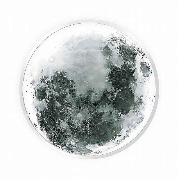 Lampa APP1806-CW Moon toolight Bílá 50 cm