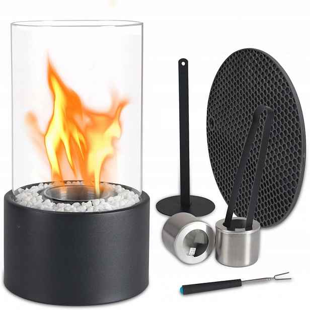 Stolní krb [nastavitelný plamen, doba hoření 3 hodiny], na bioethanol