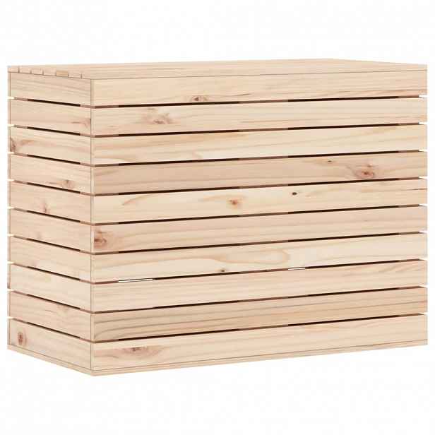 vidaXL Koš na prádlo 88,5 x 44 x 66 cm masivní borové dřevo