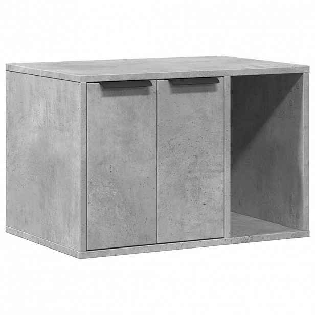 vidaXL Skříňka na kočičí záchod betonově šedá 60 x 40 x 40 cm kompozit