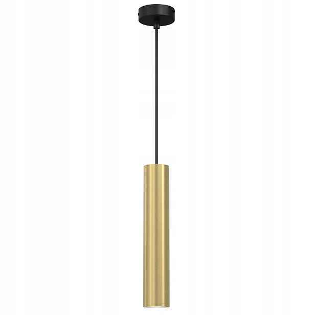 Luminex Závěsná lampa Tuba Raito Zlato-Černá 1xGU10 8W IP20