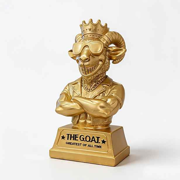 TEMU Humorní trofeje kozla, humorná "Nejlepší ze všech", ragbyová trofej, dárek pro dekoraci sportovních akcí, ozdoba domácí dekorace, ideální pro