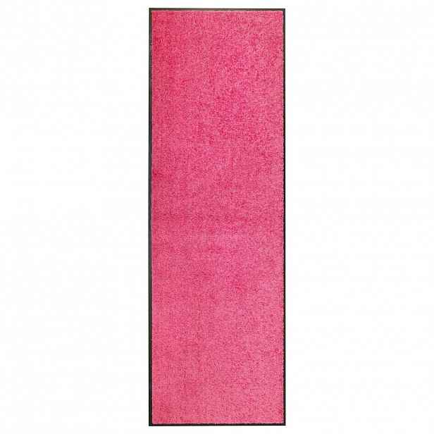vidaXL Rohožka pratelná růžová 60 x 180 cm