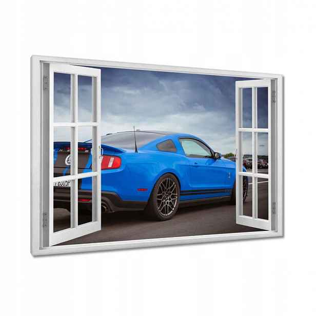 Obrazy 120x80 Modrý Ford Mustang
