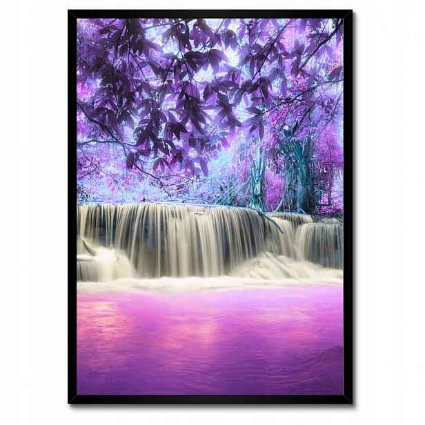 Plakáty v rámu 50x70 Fialový vodopád
