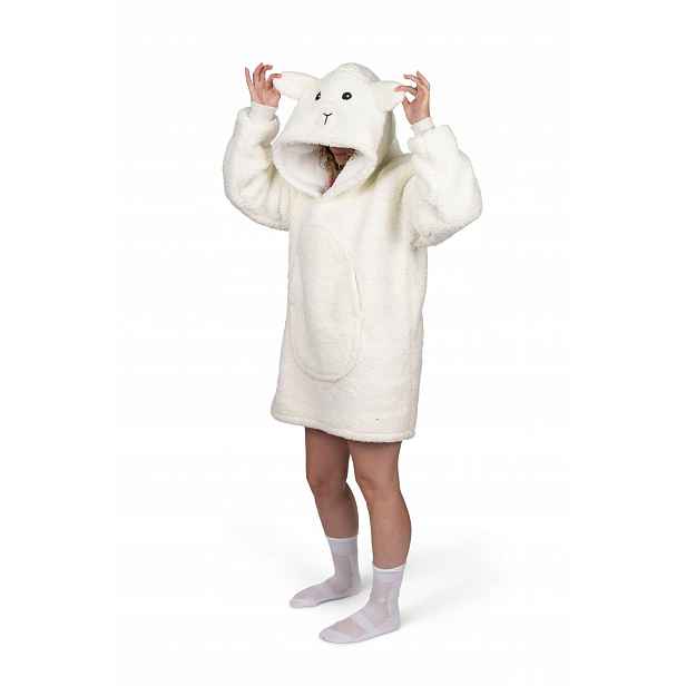 Cozy Noxxiez CH363 Ovečka televizní mikinová deka s kapucí Uni