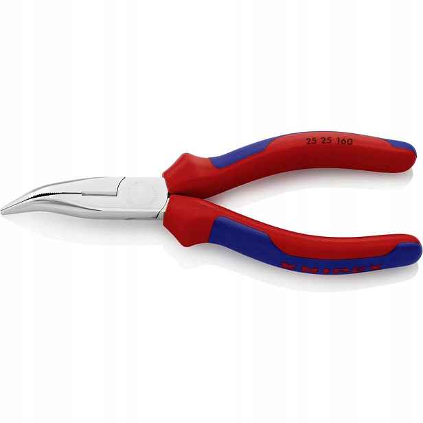 Rádiové telefonní kleště zahnuté, chromované 160 mm Knipex 25 25 160