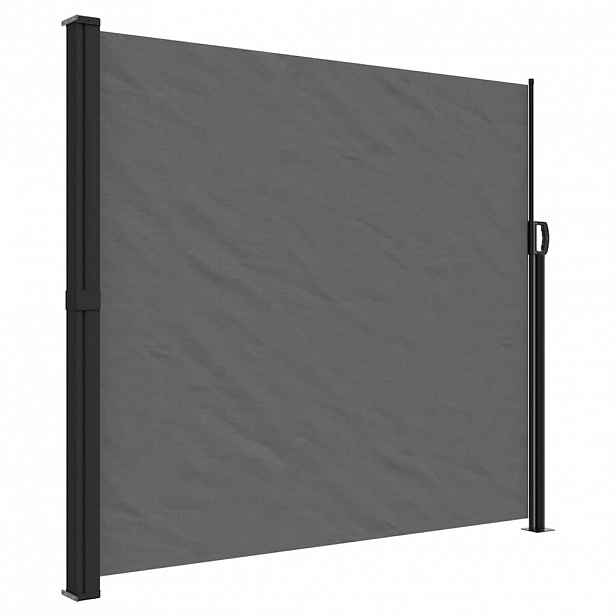 vidaXL Zatahovací boční markýza antracitová 180 x 600 cm