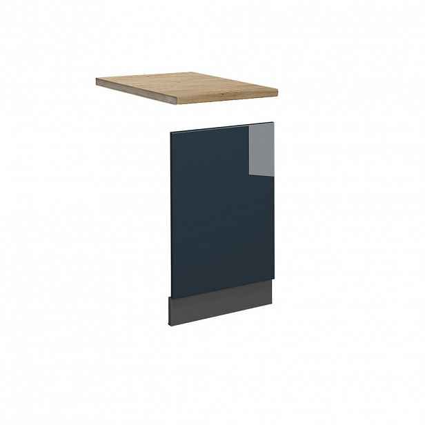 Vicco PŘEDNÍ PANEL Fame-Line Tmavě modrá s vysokým leskem 45 cm , PD Dub