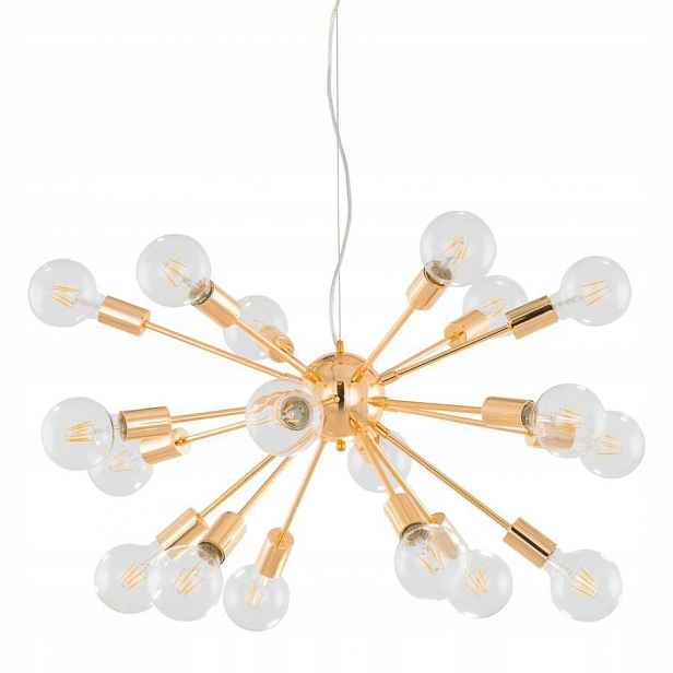 Závěsná lampa Pendel Zwis 18xE27 Zlatá Moderní regulace Theo Italux