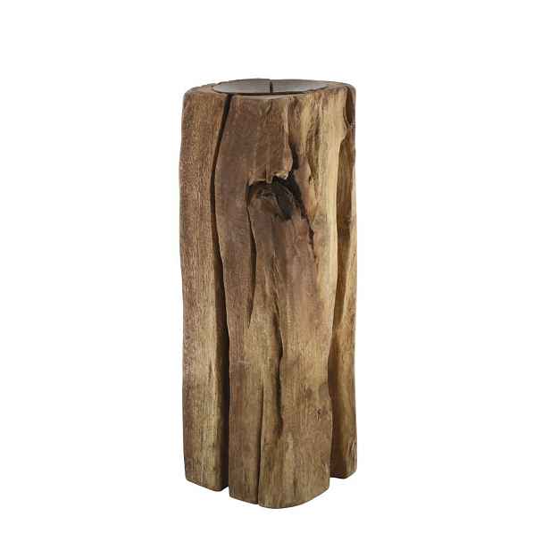 Dřevěný válcový svícen Grimaud Unit M - 13*10*28 cm Chic Antique