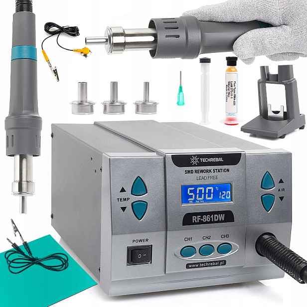 Pájecí Stanice Techrebal RF-861DW 1000W Horkovzdušná Sada Rohoží