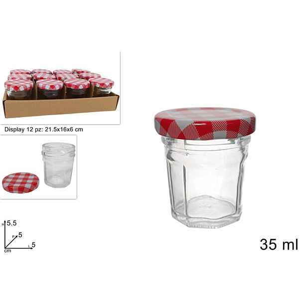 PROHOME - Dóza sklo 35ml s víčkem