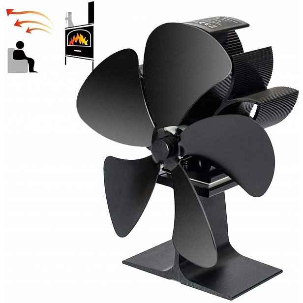Ventilátor na kamna krby Ekovent 65-300 °C Flower 5