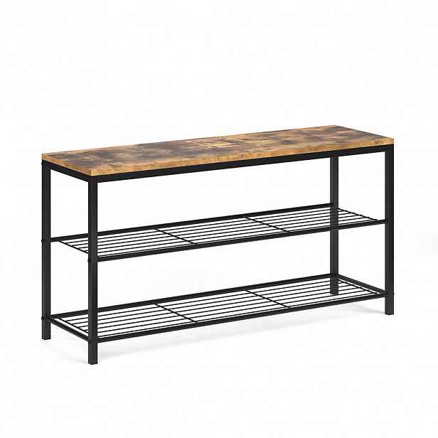 Vicco BOTNÍK S LAVICÍ Fyrk Starožitné dřevo 100 x 51.5 cm