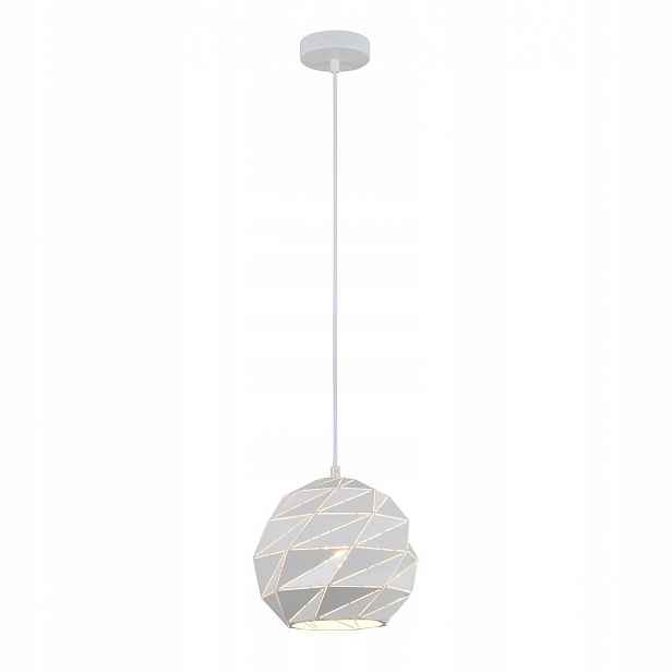 Závěsná Led lampa Palermo Bílá 1xE27 23 cm Průměr Regulace výšky Italux