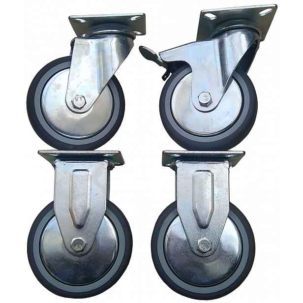 Kolečko kolečka 100 mm 320 kg, sada 4 ks
