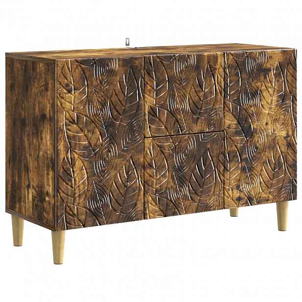 vidaXL Servírovací skříň Kouřový dub 89 x 34,5 x 60 cm