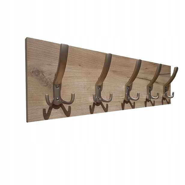 Nástěnný věšák Dub Craft Šedý 70 cm
