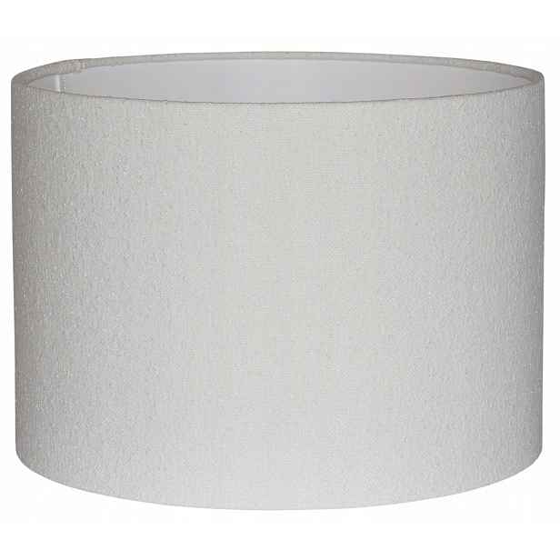 Stínidlo válec E27 E14 bílé Boucle ⌀ 20 cm h15 Zavinovací okraje Venosa