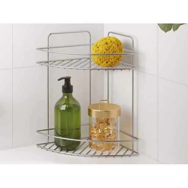 Stojací/závěsný rohový regál Reflex Luxy 2, chrometherm