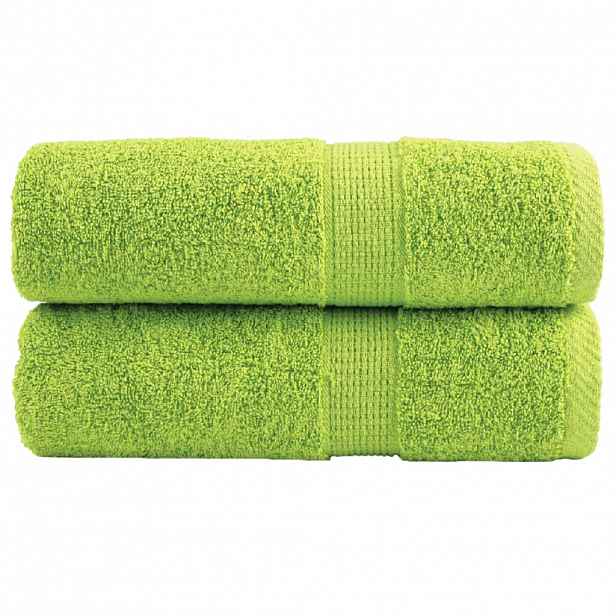 vidaXL Prémiové mycí utěrky SOLUND 2 ks jablečně zelené 30x30 cm 600 g/m²