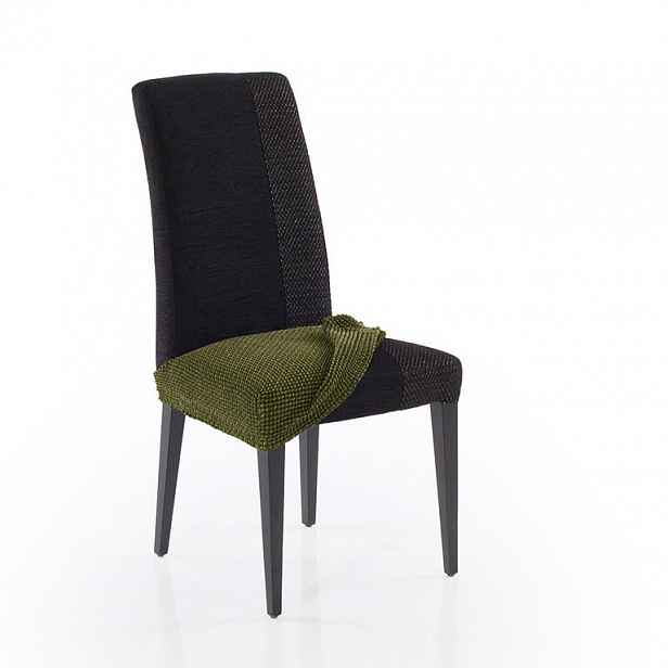 Nueva Textura decoDoma napínací potah strečový NIAGARA zelená židle 2 ks 40 x 40 cm