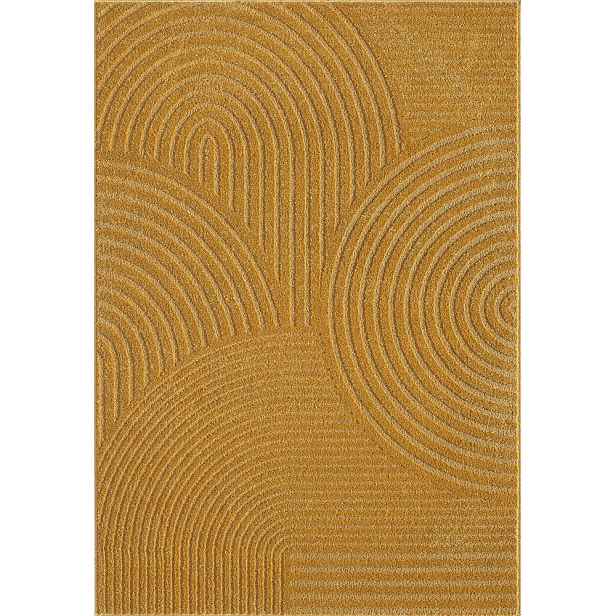 Okrově žlutý koberec 120x170 cm Whirl – ESTE