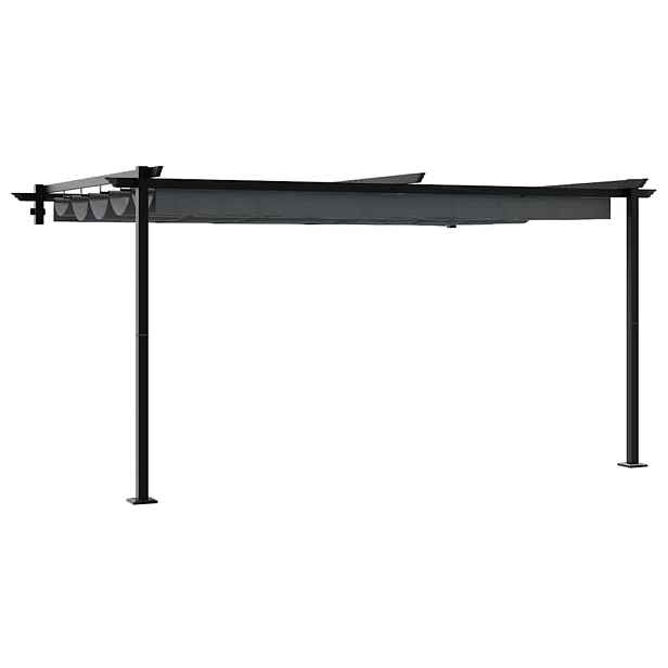 vidaXL Altán 400 x 300 x 200 cm Antracitová Polyester