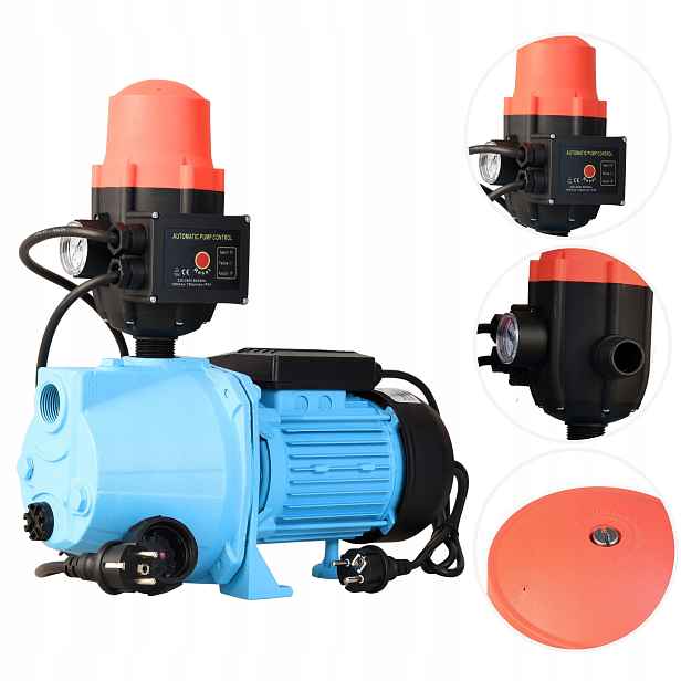 Výkonná Hydroforová Pumpa S Vypínačem 370 W 42 L/min, Regulace Tlaku