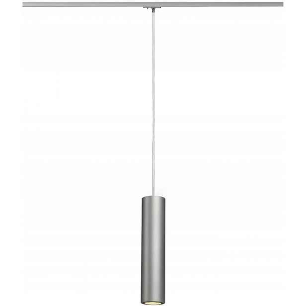 Závěsná lampa Slv Enola B stříbrnošedá GU10, max. 50 W